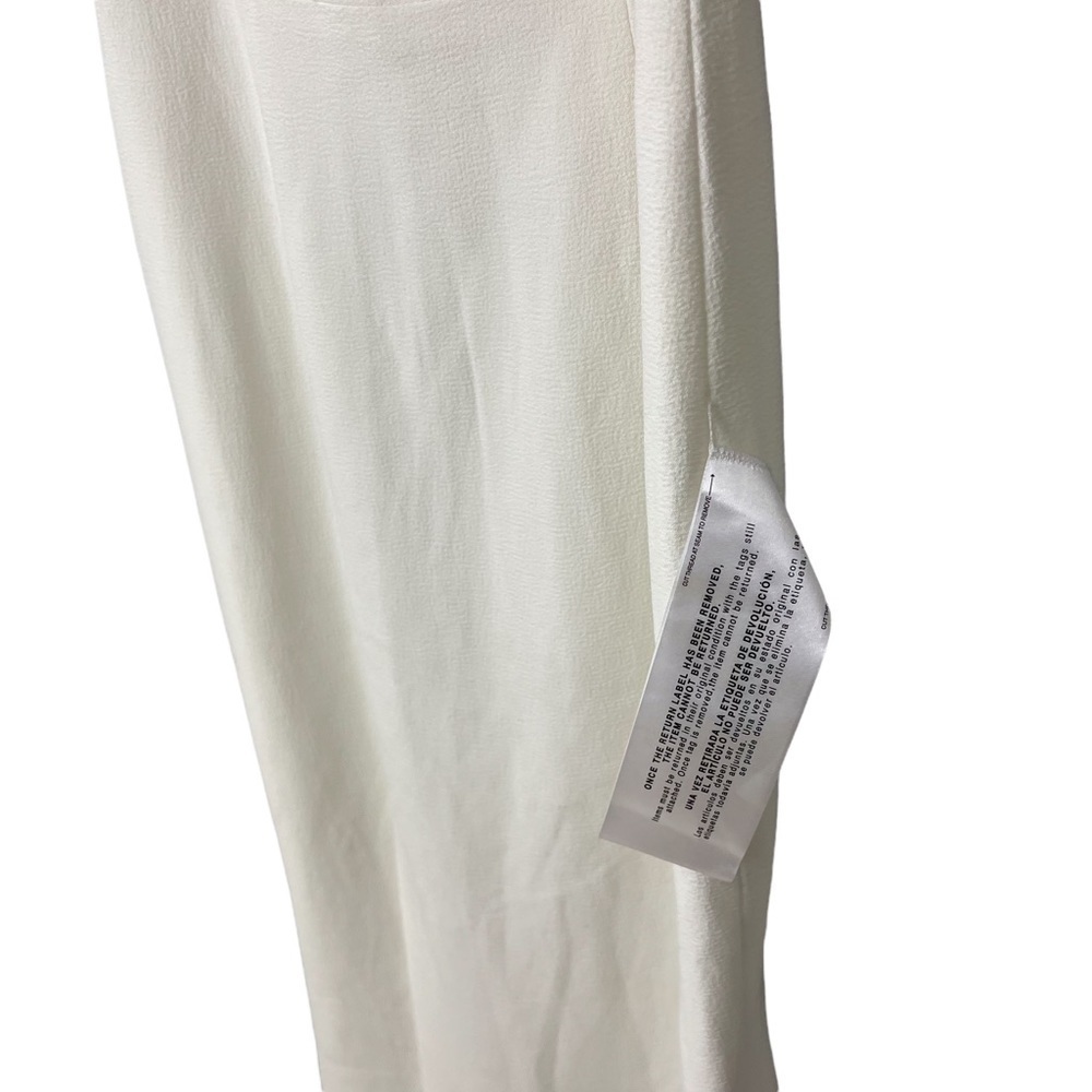 Dress The Population Estella Dress Gown Leg Slit White Size Medium Wedding - Picture 7 of 12